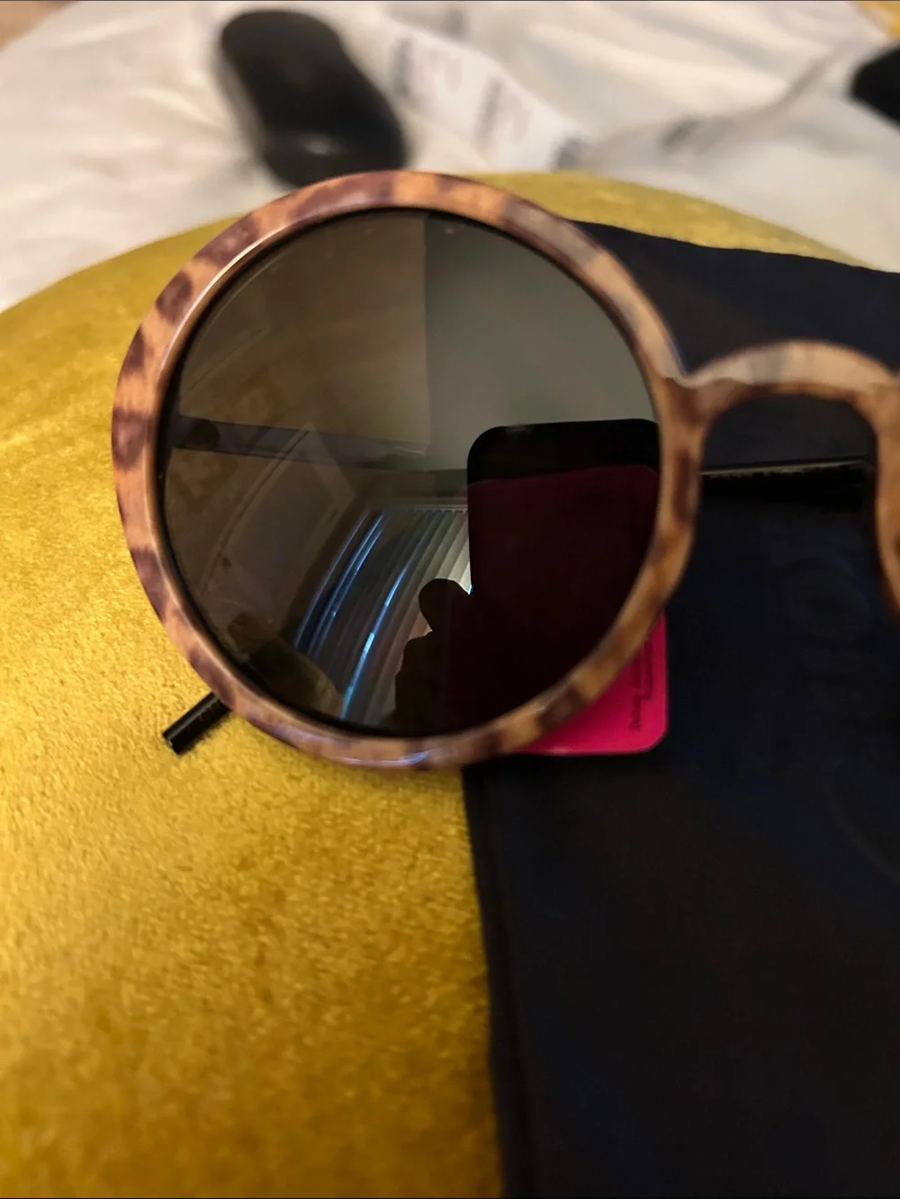 Betsey Johnson Tortoiseshell Round Women’s Sunglasses